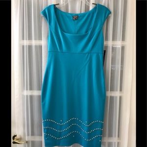 NWT MUSE TURQUOISE AND STUD DRESS